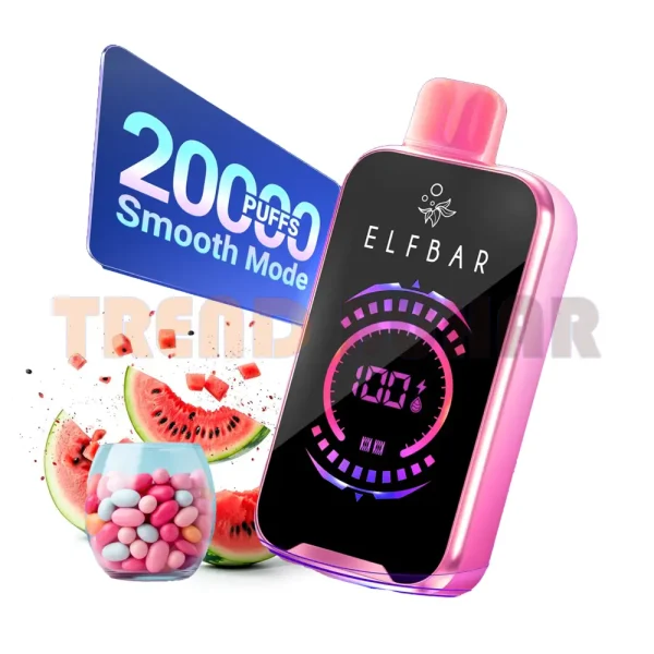 Elf Bar 20000 Puff Raya D2 Watermelon Bubble Gum