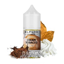 Elfliq Puff Likit Cream Tobacco Salt 30ml