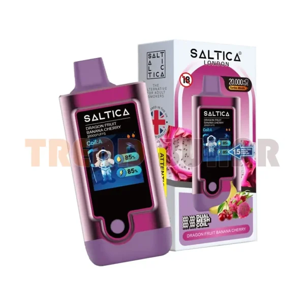 Saltica 20000 Puff Dragon Fruit Banana Cherry