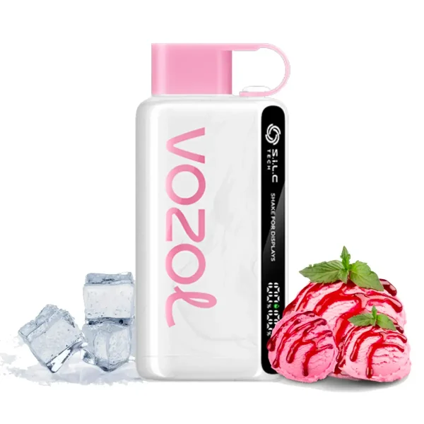 vozol 12000 strawberry ice cream