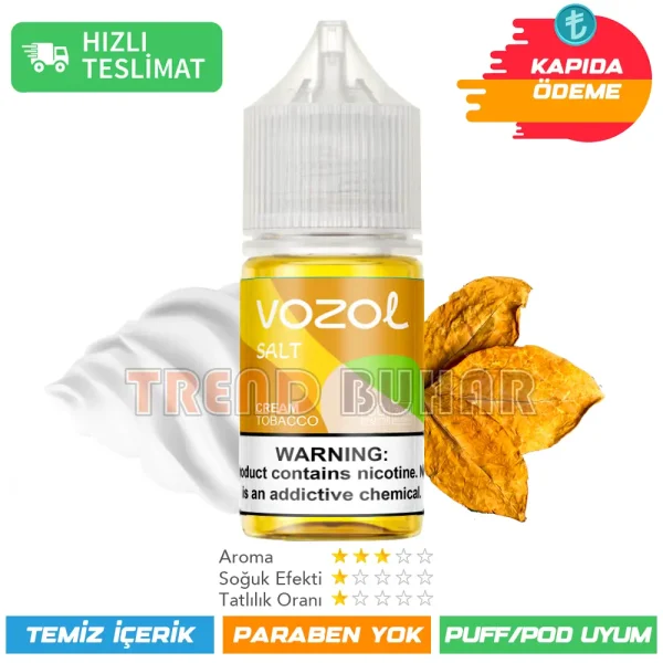 Vozol Likit Cream Tobacco Salt 30ml