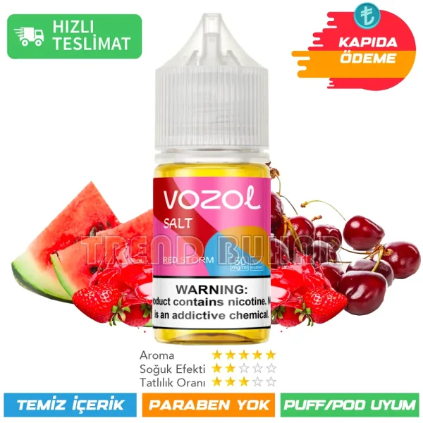 Vozol Likit Red Storm Salt 30ml